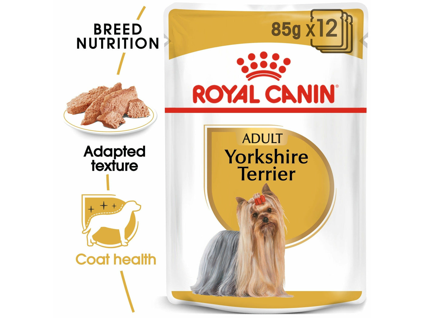 Breed Health Nutrition Yorkshire Adult (Wet Food - Pouches 85Gx12