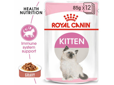 Royal Canin Feline Health Nutrition Kitten Gravy (WET FOOD-Pounches) 85G