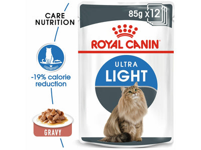 تغذية القطط عناية خفيفة الوزن (أغذية رطبة - أكياس 85 جرام × 12)