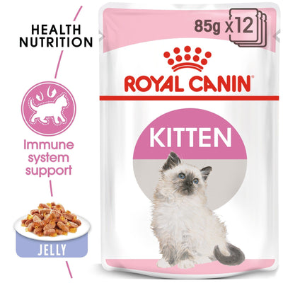 رويال كانين جلي القطط الصغيرة (أغذية رطبة - أكياس) 12 × 85 جرام 