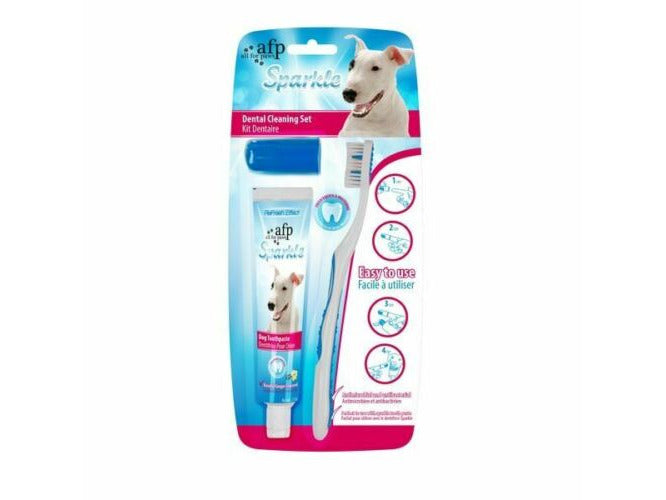 AFP Sparkles - Combo Pack - Brush, Finger Brush and Peanut Butter Toothpaste