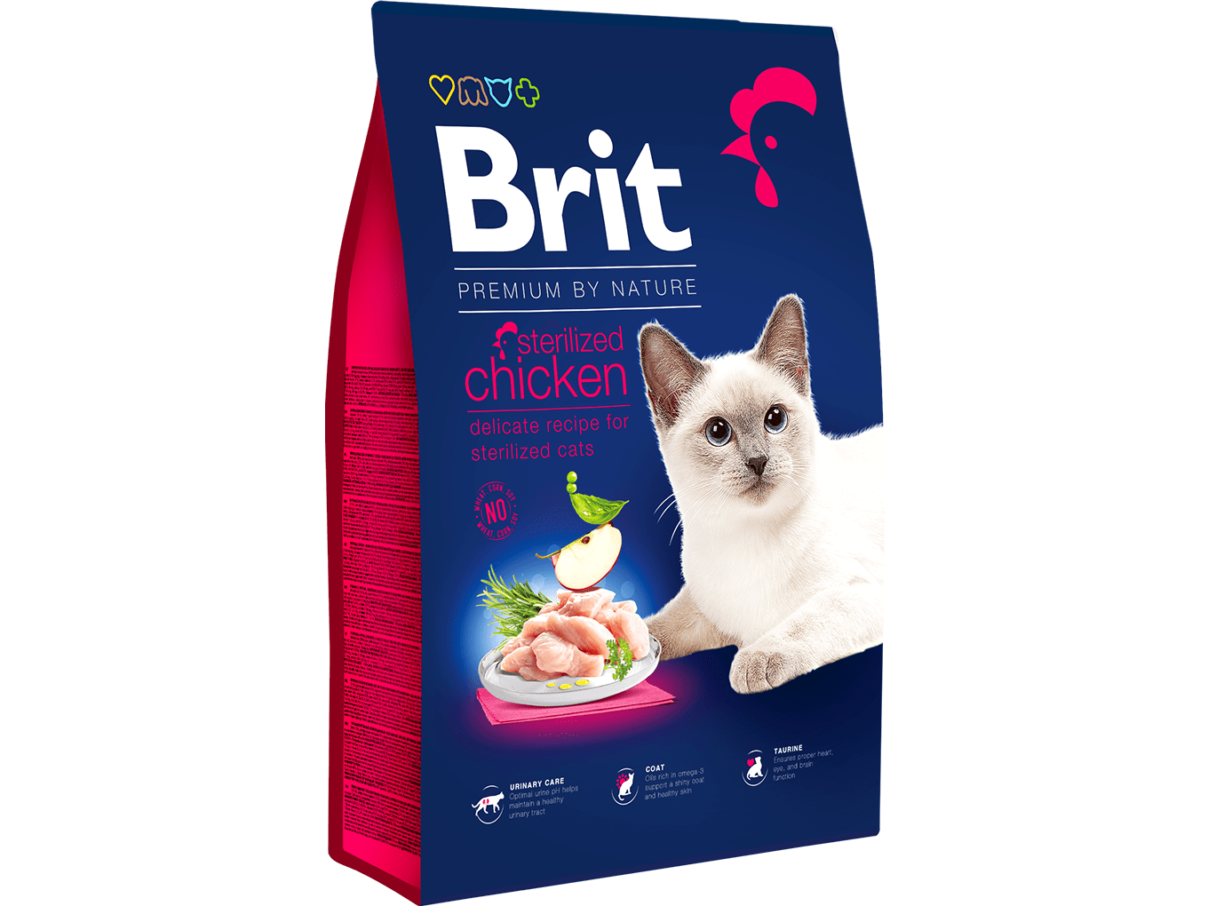 Brit Premium by NatureCat. Sterilized Chicken,1.5kg