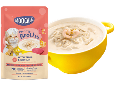 Moochie Broth Tuna & Shrimp  40G  Pouch