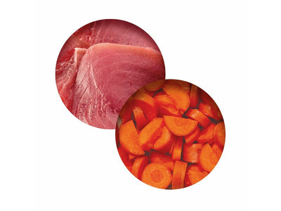 Catit Fish Dinner, Tuna & Carrot 80 g, 6pcs/box