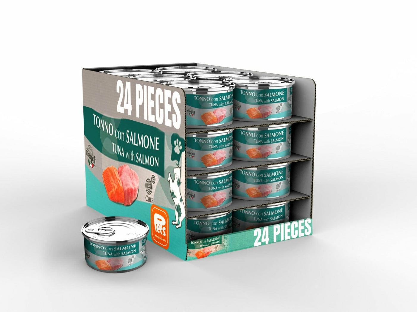 Tuna salmon  24x80g cans AEQUIL CHEF Marpet
