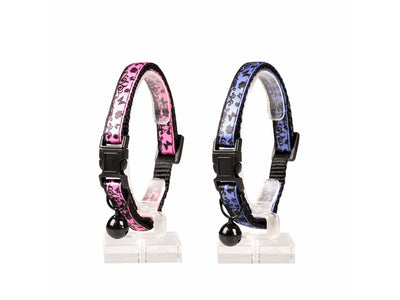 Cat Collar Lace Nylon - Blue/Pink 20-30cm / 10mm