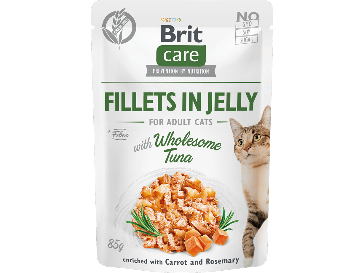 Brit Care Cat Fillets in Jelly with Wholesome Tuna 24x85g